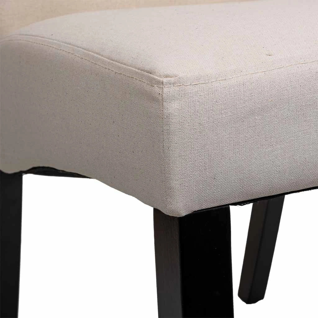 Sedia in legno imbottita panna 49x48x42/102h