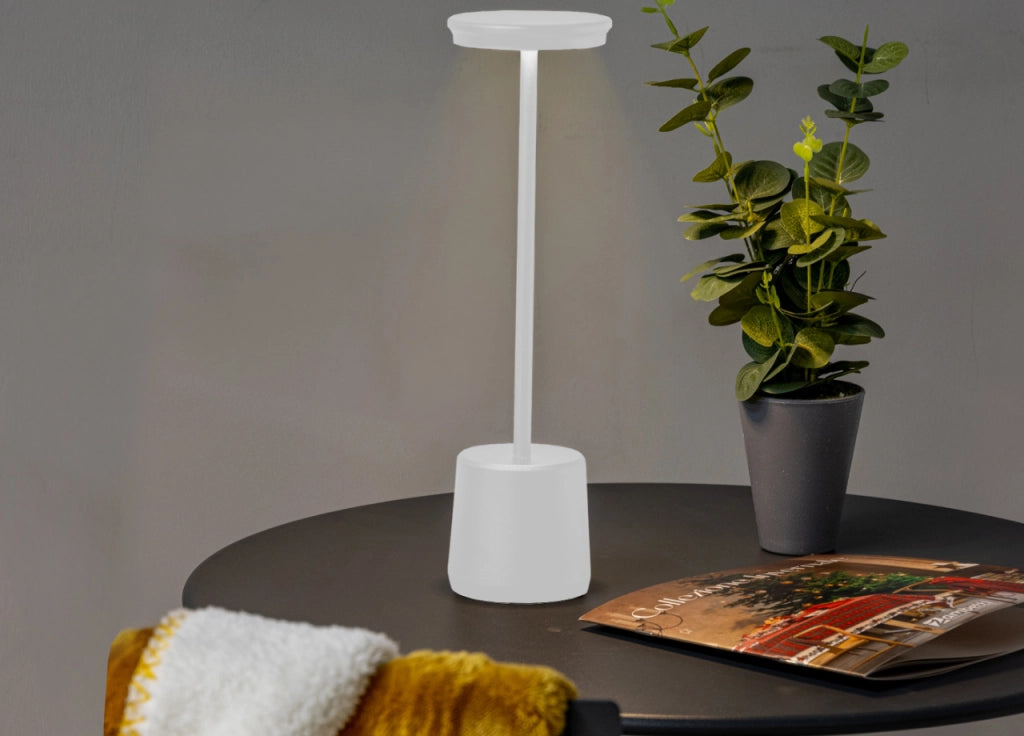 Lampada Led Da Tavolo Controllo Touch Ricaricabile Senza Fili Modello Reverse - Lampada - Bianco