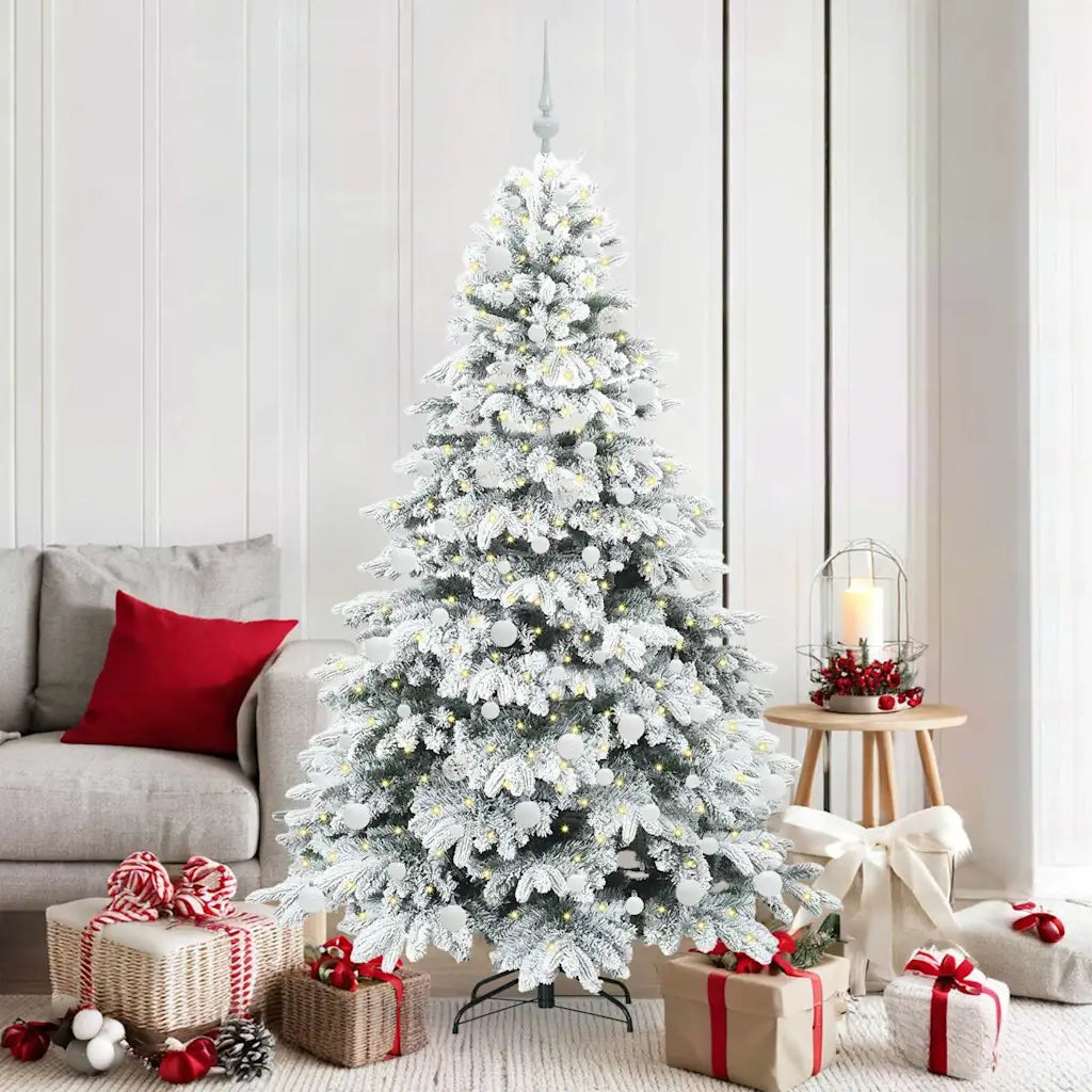 Albero di Natale artificiale con 300 LED Bianco 180 cm PE e PVC 3397617