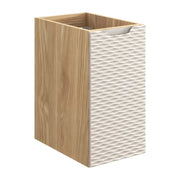 Mobiletto da bagno YOKA – Beige e rovere chiaro – 1 porta