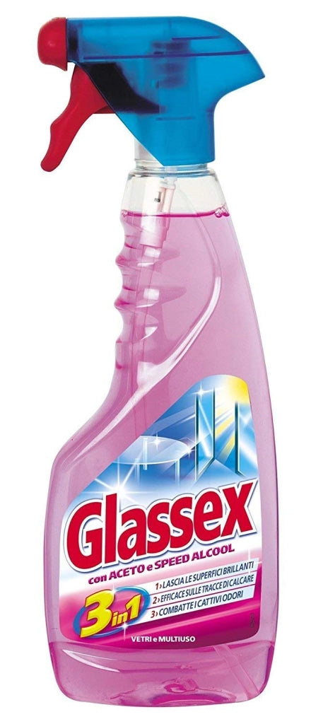 GLASSEX SET 12 PZ MULTIUSO SPRAY ACETO 3IN1 500ML
