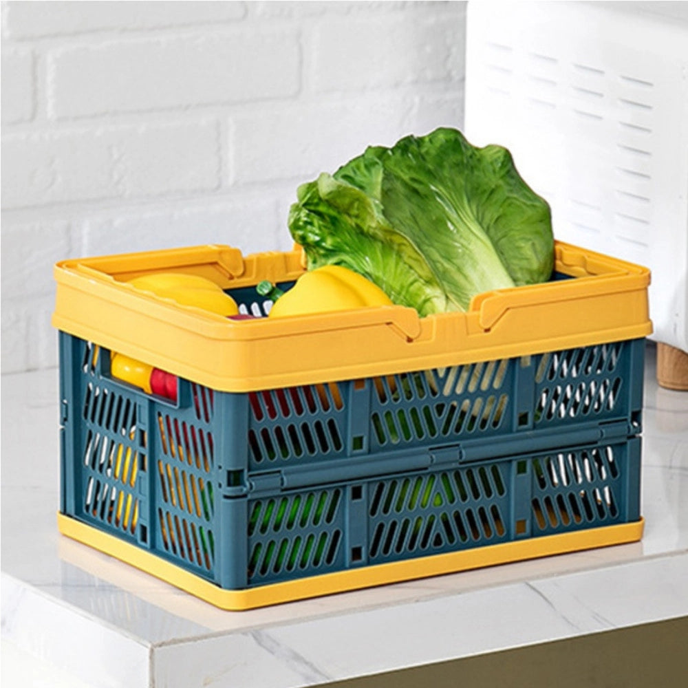 Trade Shop - Cesto Contenitori Cestino Portaoggetti Organizer Cassetta Pieghevole Impilabile -