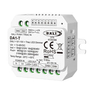 Led Dimmer DALI AC Push Triac 0/1-10V, Pulsante NO, 12V 24V 36V 48V 8A, 1 Canale Tensione Costante, per Strisce LED Monocolore