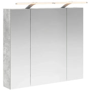 Mobiletto per specchio da Bagno | Armadio da bagno con lo scaffale Grigio cemento