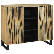 Sideboard Marrone 90 x 33 x 75 cm legno massello di mango 4017964