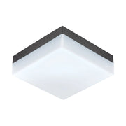 Plafoniera Esterno Moderno Sonella Policarbonato Grigio E Bianco Led