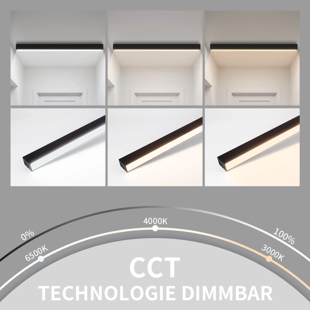 ZMH Lampada da soffitto moderna dimmerabile telecomando per soggiorno scrivania