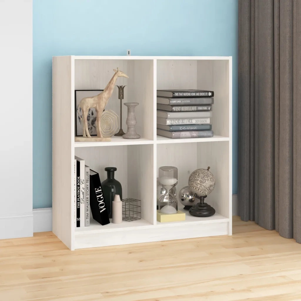 Credenza | Madia | Buffet da pranzo | Armadio da pranzo Bianca 70x33x76 cm in Legno Massello di Pino