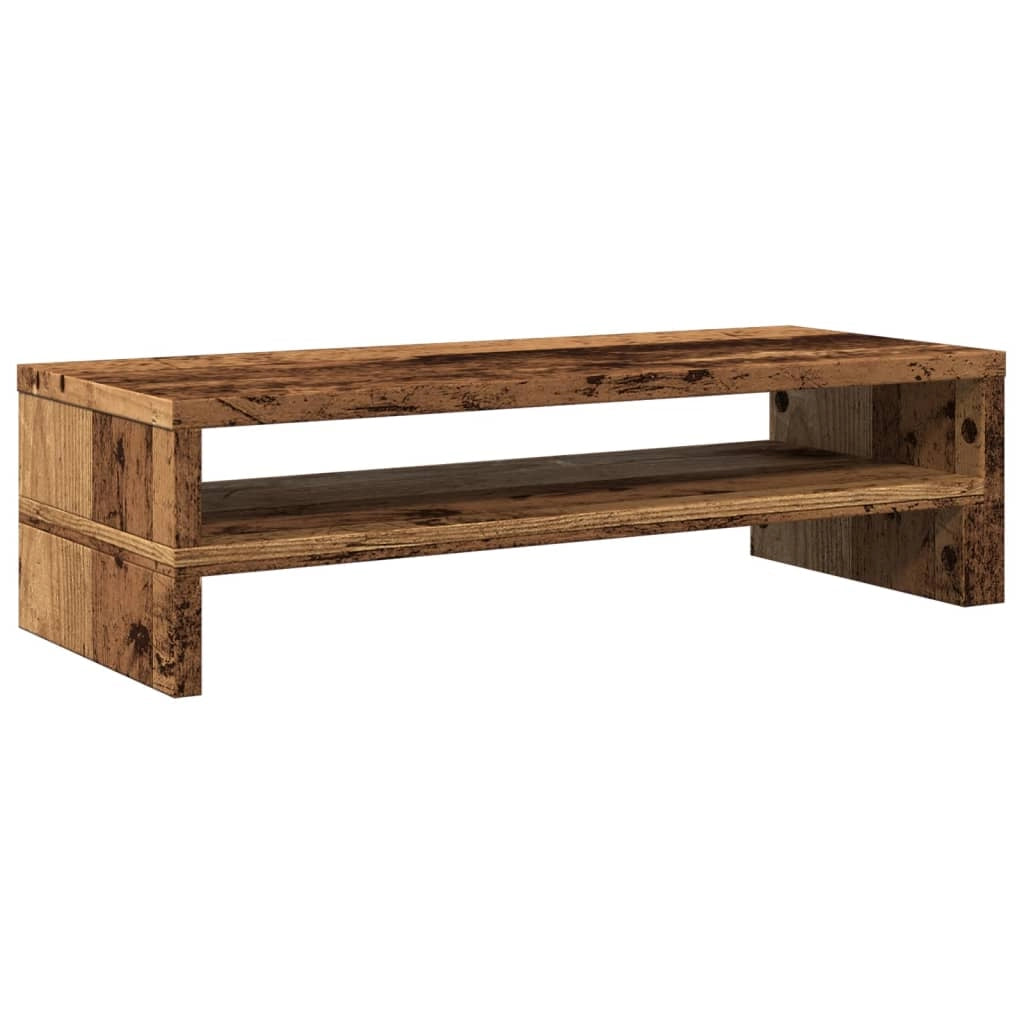 Supporto per monitor mobile da scrivania legno vecchio 54 x 22 x 15 cm legno ingegnerizzato marrone 02_0045013