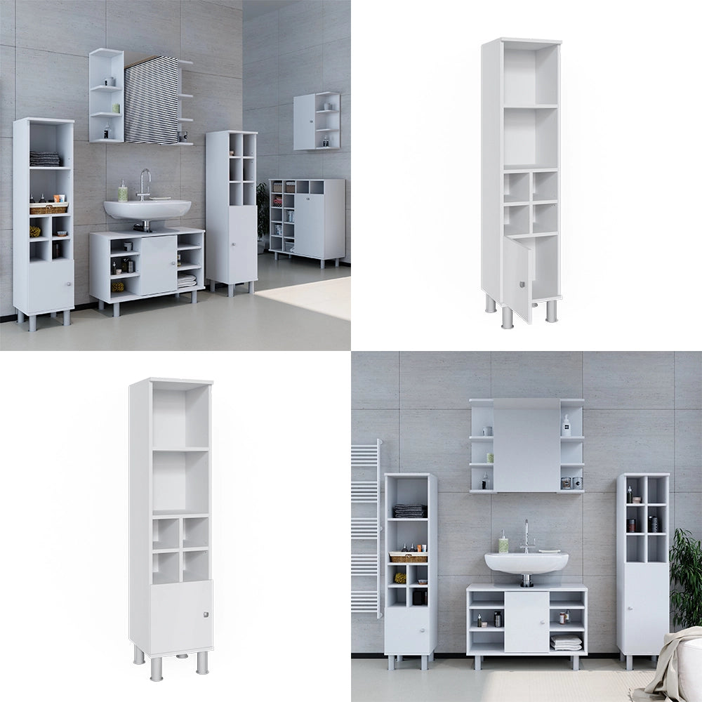 Mobiletto bagno Fynn Bianco 30 x 130.6 cm porta piccola Vicco