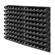 Pannello portautensili KADAX da parete per officina, 117x78 cm, 126 vassoi, robusto, per garage.