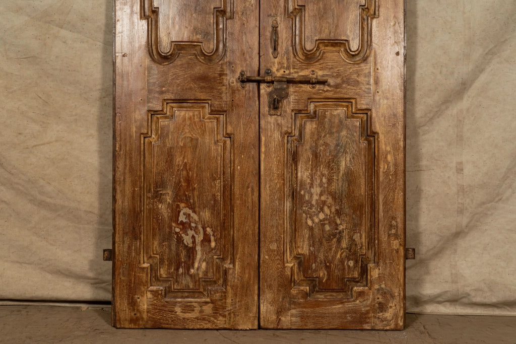 Biscottini Porta portone in legno massello e ferro da interno o da esterno vecchia e antica medievale scorrevole