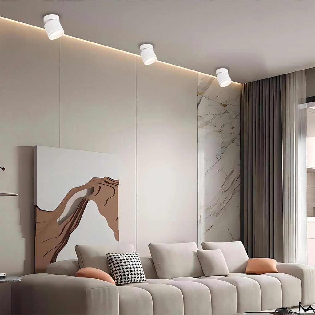 Spot soffitto Kendal bianco orientabile Ø8,2 GX53 Light Prestige