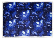Plaid Con Retro Agnellato Disegno Planet Varie Misure - 160x210 cm - Planet