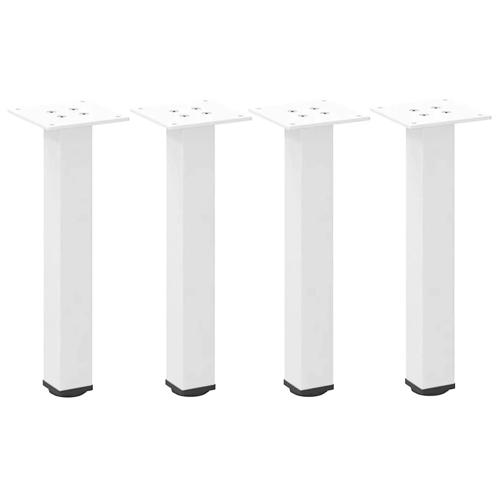 Set di 4 gambe moderne regolabili per tavolino da caffè 30 x 32 cm in acciaio bianco 02_0056747