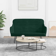 vidaXL Panca Verde Scuro 110x76x80 cm in Velluto