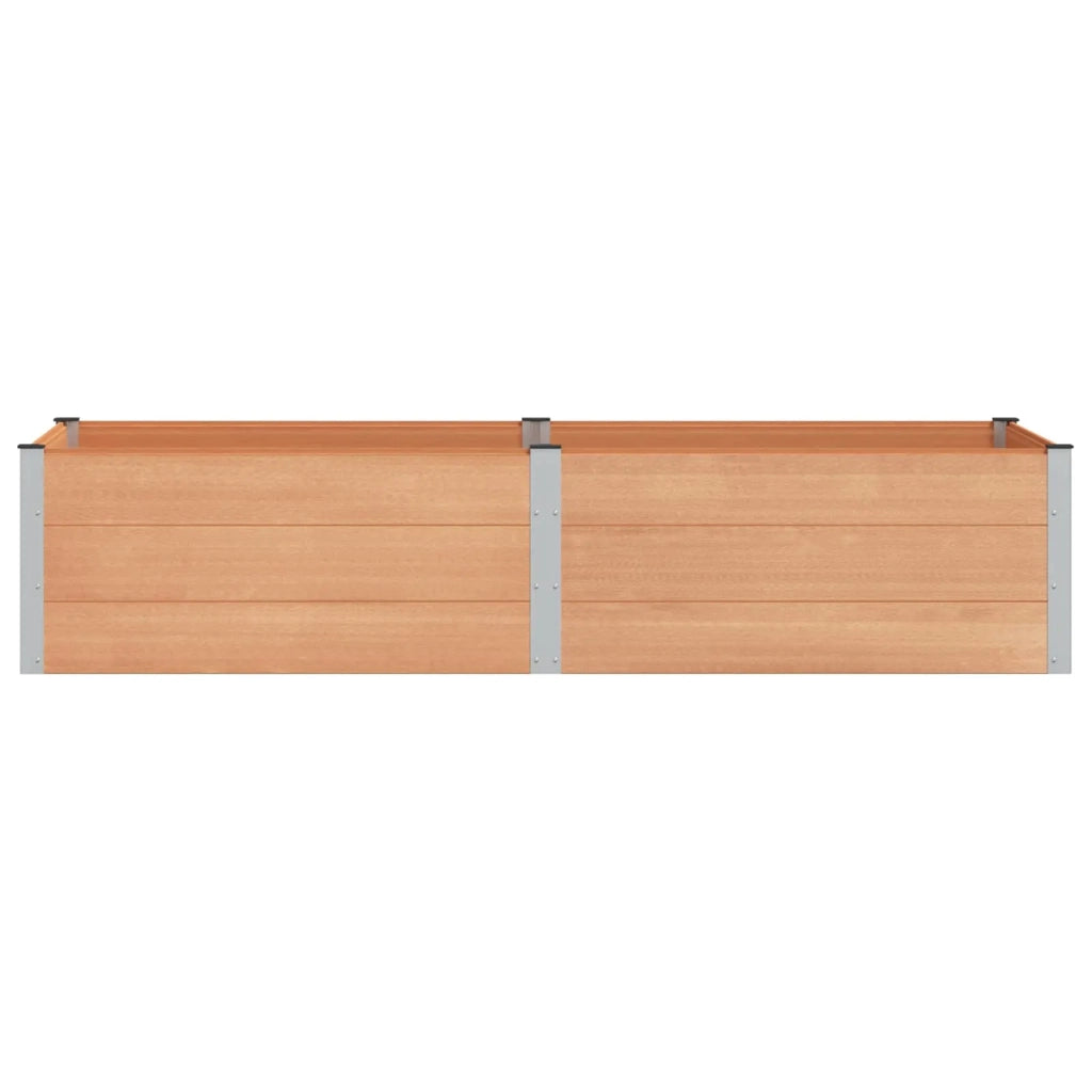 Fioriere | Cassetta per fiori | Letto rialzato da giardino Marrone 250 x 100 x 54 cm