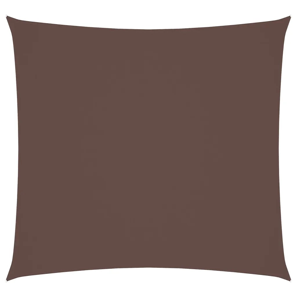 Vela Parasole in Tessuto Oxford Quadrata 3,6x3,6 m Marrone 135798