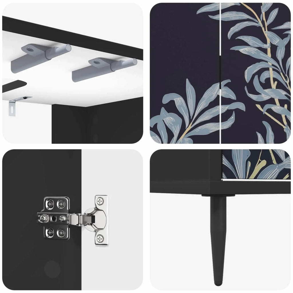 Mobile da Bagno DOKKUM Rovere Nero 60 x 40 x 61 cm 8007417