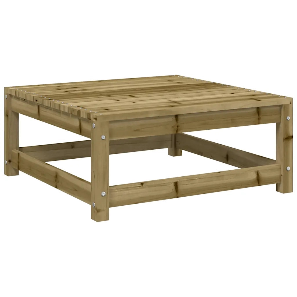 Sedia da giardino-Poggiapiedi da Giardino 70x70x30 cm in Legno Impregnato di Pino