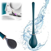 Spazzola per il water di silicone con supporto - installazione ad attacco alla parete moderna senza perforazione, asciugatura rapida