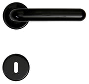 MANIGLIA RESINA MARGHERITA C/BOCCHETTA NERO*- MINUMET- 10,0 coppie