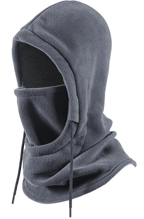 Cappuccio 3 in 1 - Sciarpa e Maschera per la Faccia - Cappuccio da Inverno - Cappuccio Caldo - Unisex - Dimensione Unica - Adatto per l'Inverno - Impermeabile - Protezione dal Vento - Protezione dal Freddo - Grigio