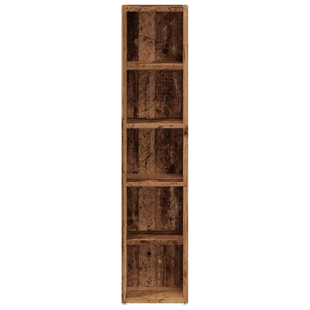 Scaffali Porta CD 2 pz Legno Antico 21x16x93,5 cm in Truciolato CFW5050873