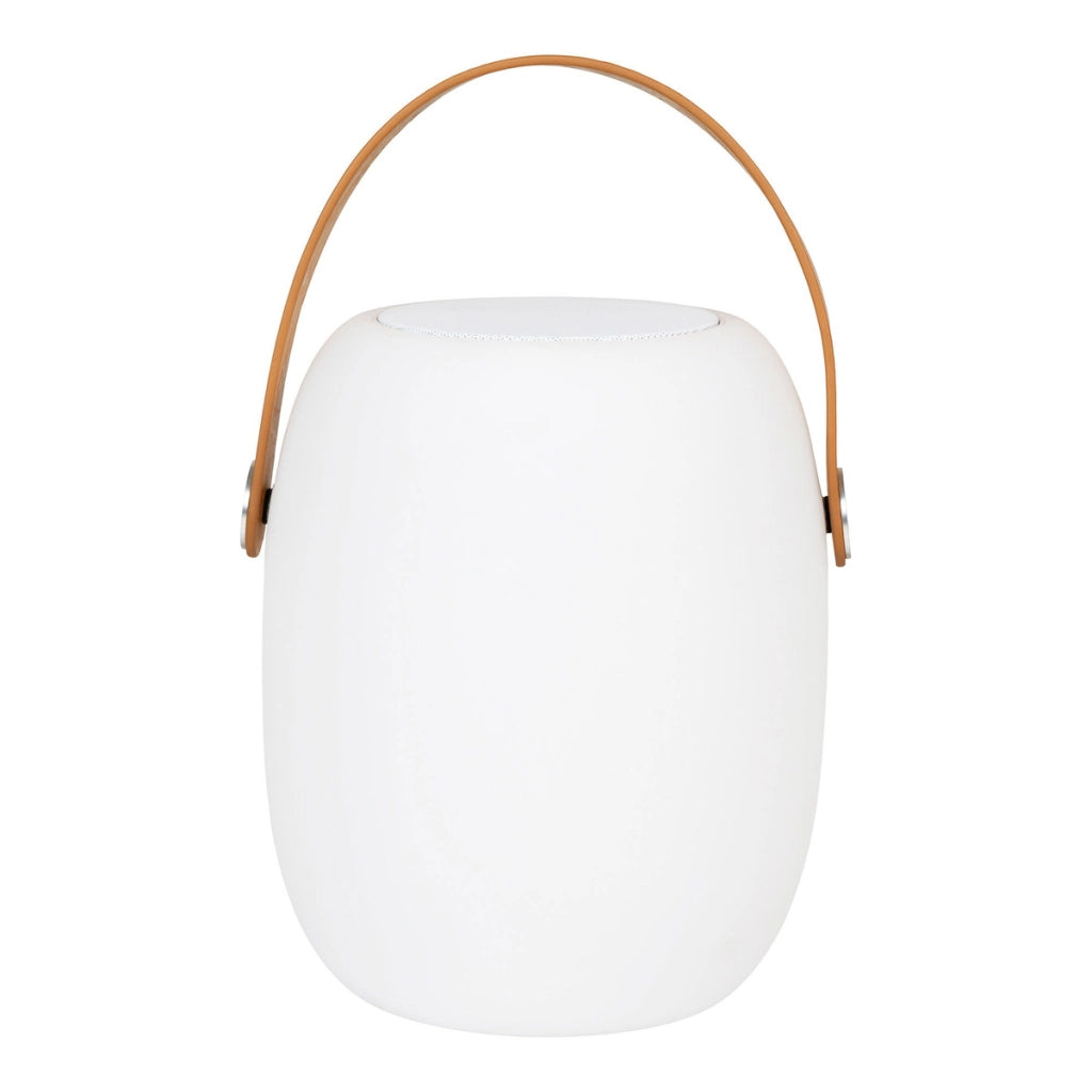 Lampada da Esterno Ricaricabile Cardiff, Bianco, Polietilene, 18x18x21 cm