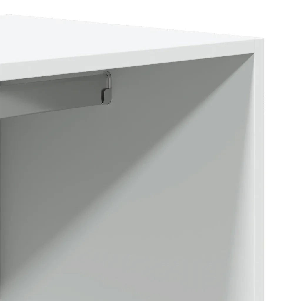 vidaXL Armadio Bianco 80x50x200 cm in Legno Multistrato