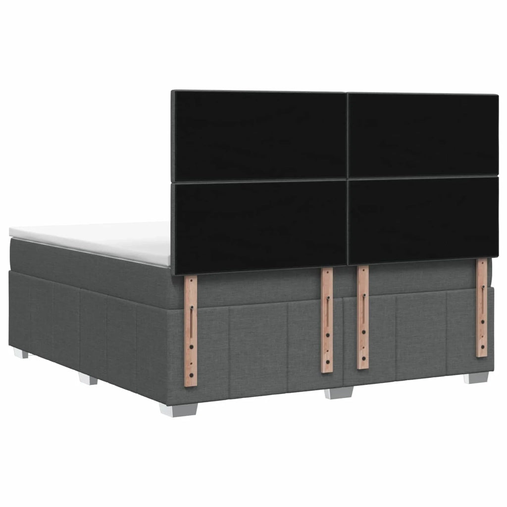 Letto box spring con materasso Grigio Scuro 180 x 200 cm 3454198