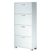 SCARPIERA BIANCO FIAMMATO 70X29XH154CM 4 RIBALTE