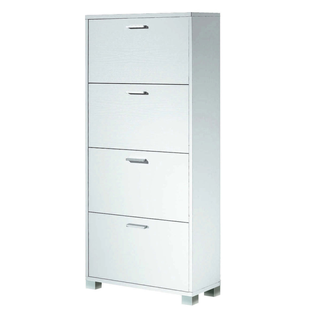 SCARPIERA BIANCO FIAMMATO 70X29XH154CM 4 RIBALTE