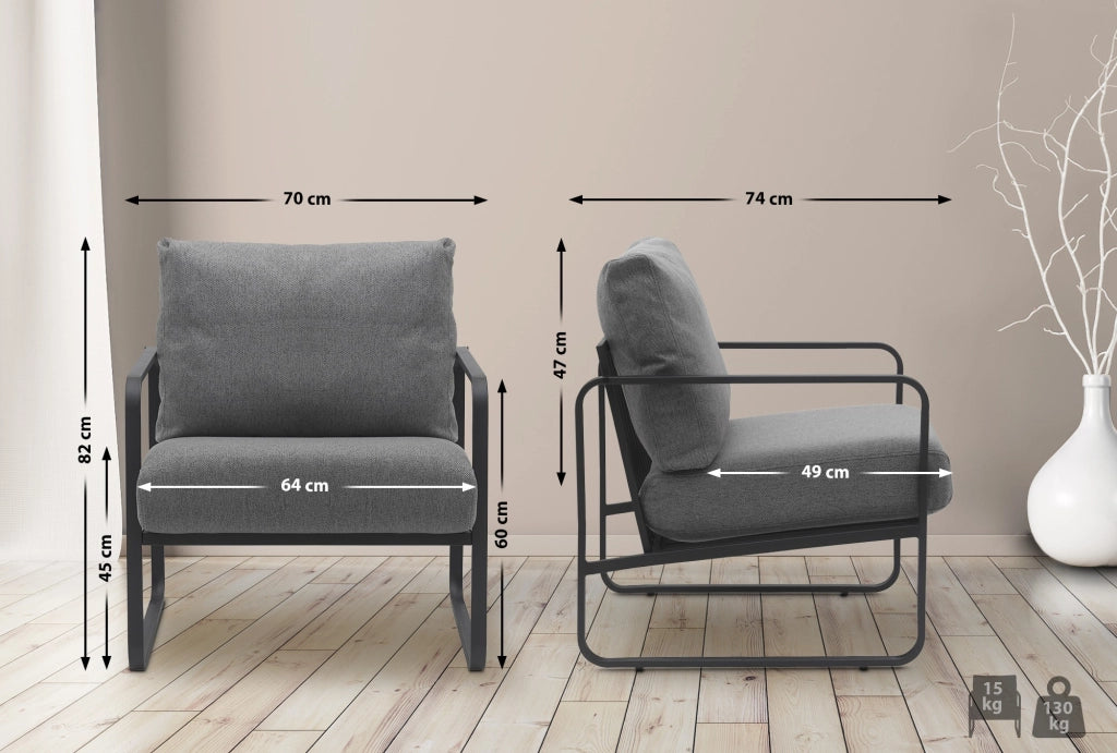 Lounger Manea Stoff