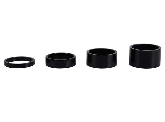 Set di regolazione per sella - Spaziatori in alluminio - Per manubrio da 28.6mm - 5mm 10mm 15mm 20mm - Spaziatori regolabili - Adatto per mountain bike - Alluminio