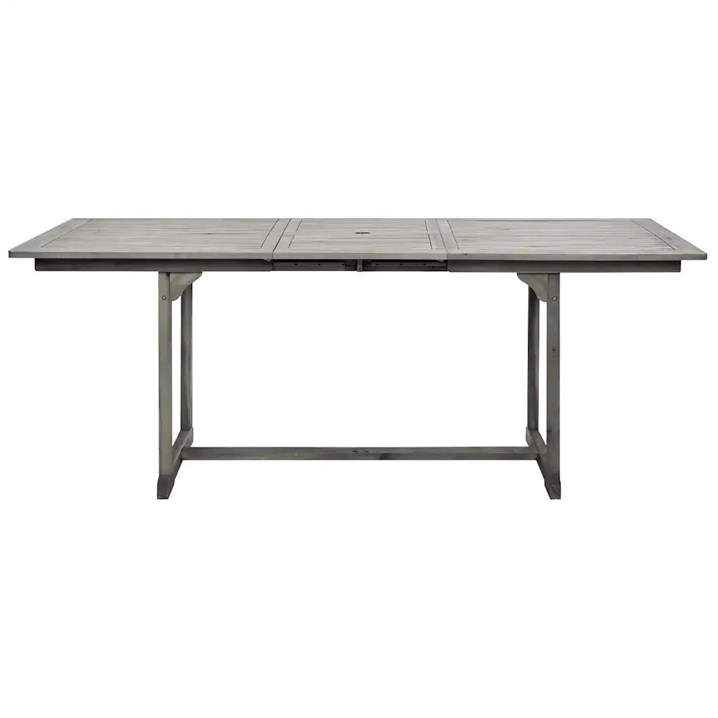 Tavolo da Pranzo per Esterni (150-200)x100x75cm Massello Acacia 316571