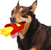 Mat di ricerca per cani in materiale morbido - allenamento intellettivo - comportamento alimentare naturale - lavabile - rosso - giallo.