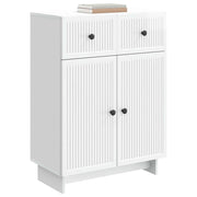 Credenza | Madia | Buffet da pranzo | Armadio da pranzo Bianco Lucido 66 x 34,5 x 90 cm Legno ingegnerizzato