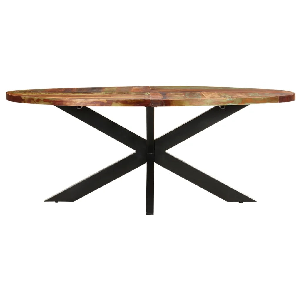 Tavolo da Pranzo 200x100x75cm in Legno Massello di Recupero 321676