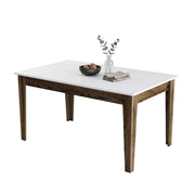 Viverone, Tavolo Fisso 6 Posti, 145x88x75h cm Marrone Noce
