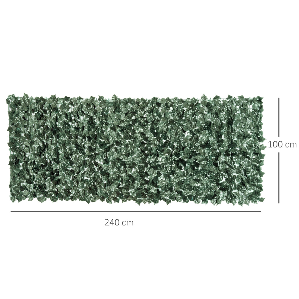 Tappeto Artificiale per Giardino 2.4x1 m ¨C Zephmum ¨C Verde per Balcone