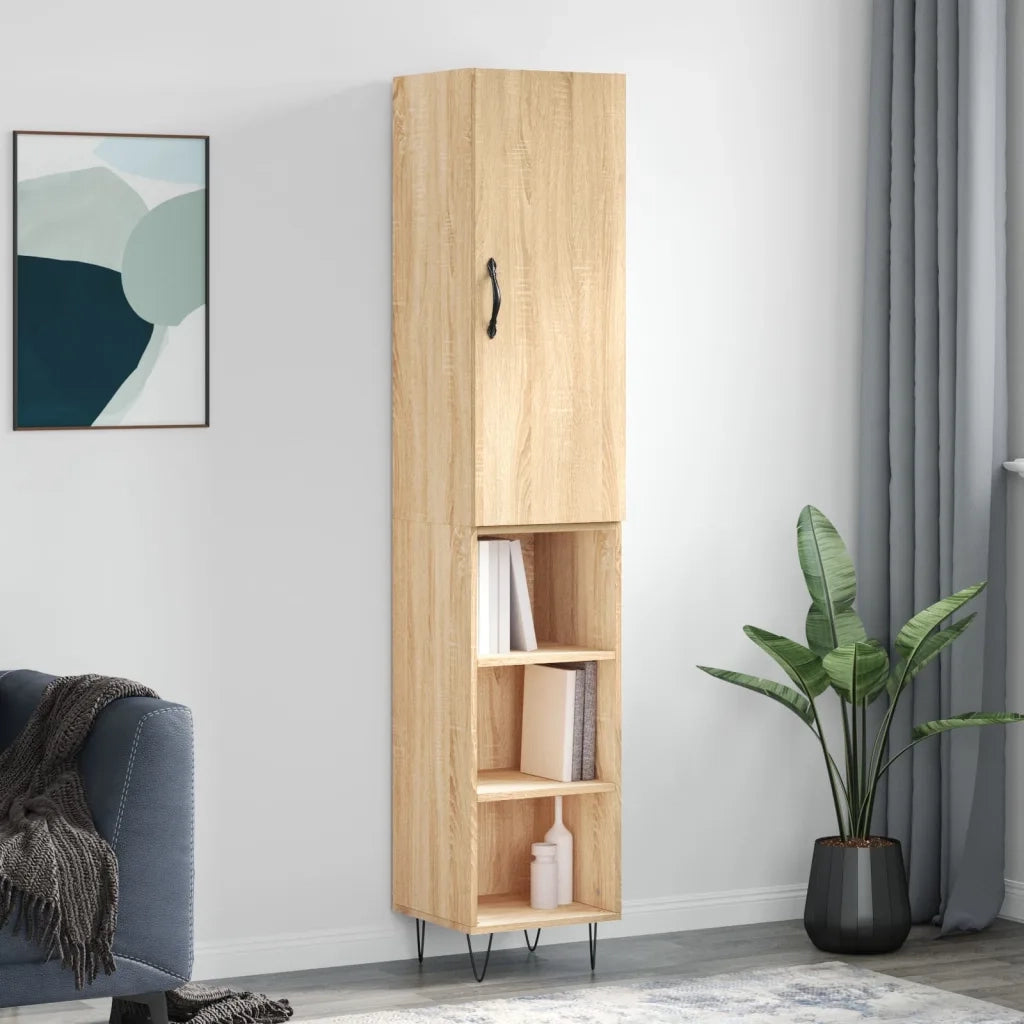 Credenza Rovere Sonoma 34,5x34x180 cm in Legno Multistrato 3199012