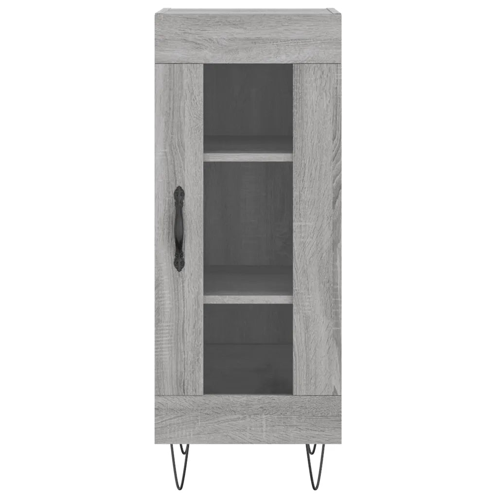 Credenza | Madia | Buffet da pranzo | Armadio da pranzo Grigio Sonoma 34,5x34x90 cm in Legno Multistrato