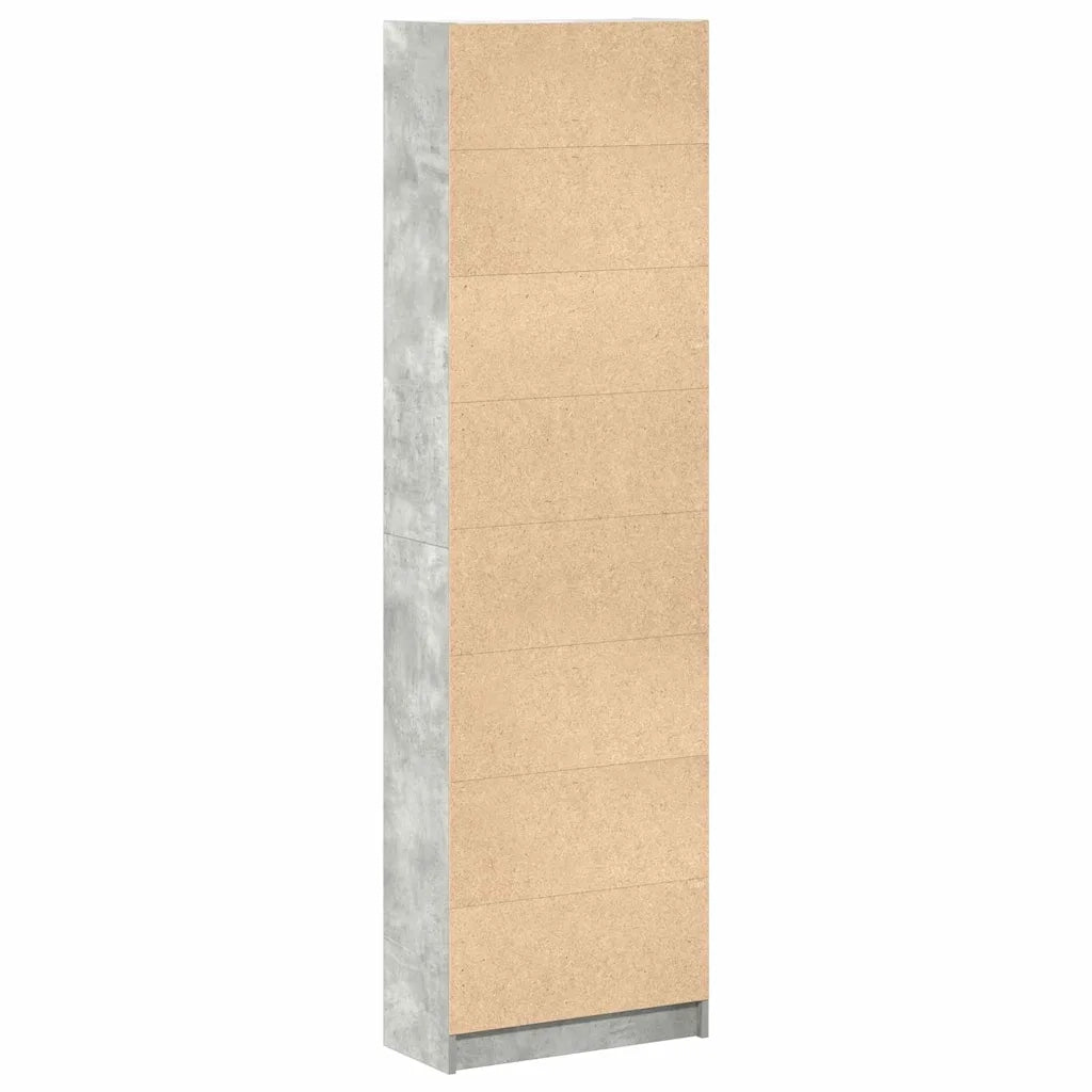 Guardaroba Grigio cemento 55 x 25 x 189 cm Legno multistrato 3334011