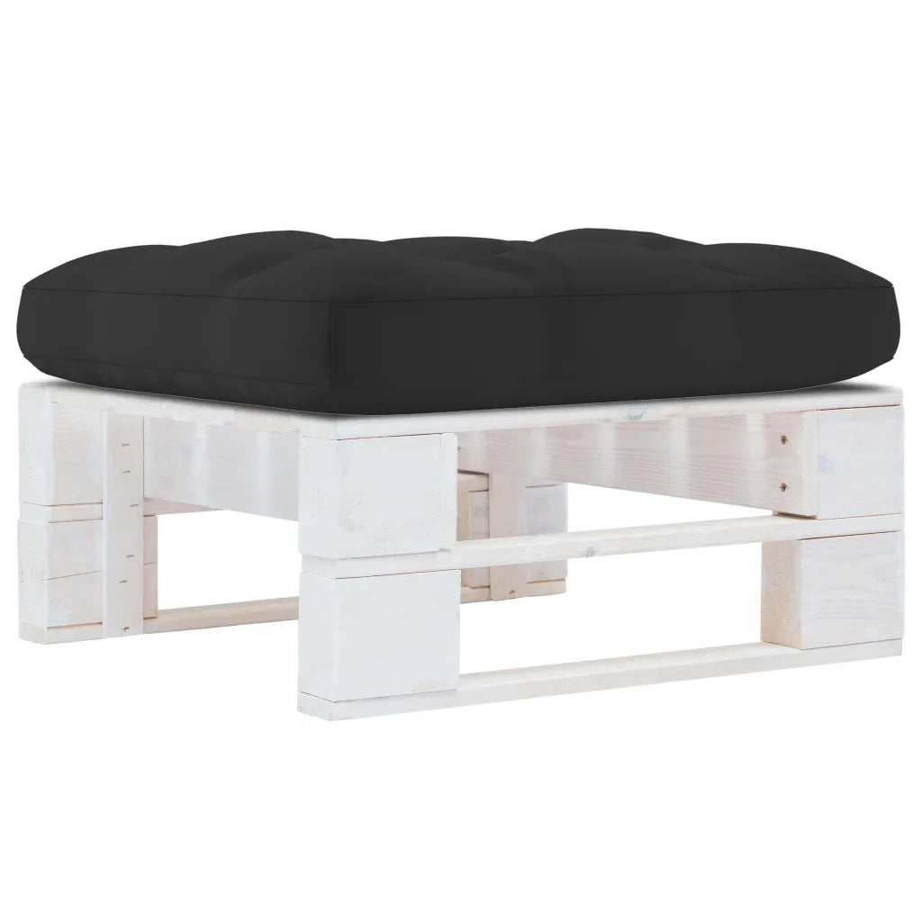 Ottomana da Giardino Pallet in Legno di Pino Impregnato Biancocod mxl 72577