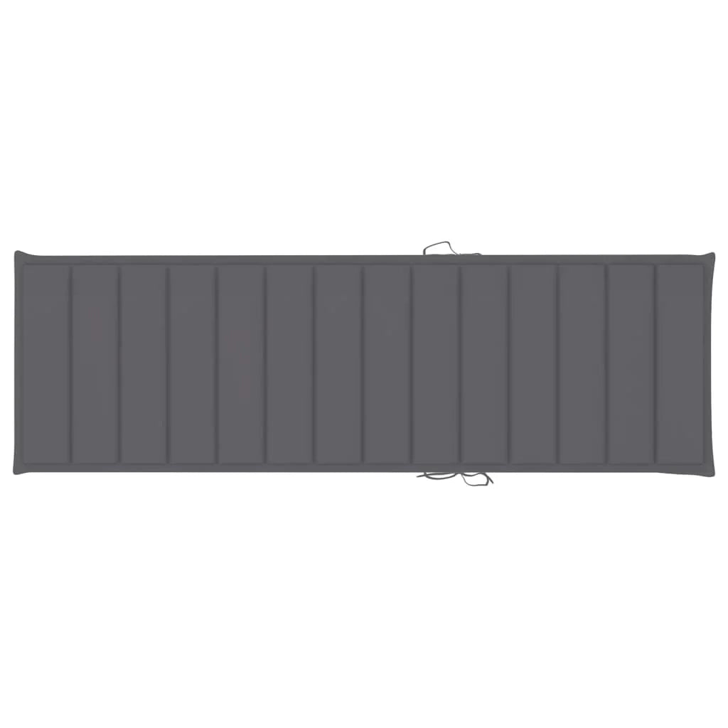 Lettino prendisole sedia a sdraio lettino prendisole letto da giardino mobili da esterno per patio 200 x 70 x (31,5-77) cm con tavolo e cuscino pino impregnato 02_0012672