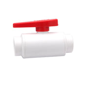 Aquariumline PVC Ballvalve bianca ad incollaggio Ø50mm - valvola di chiusura a sfera