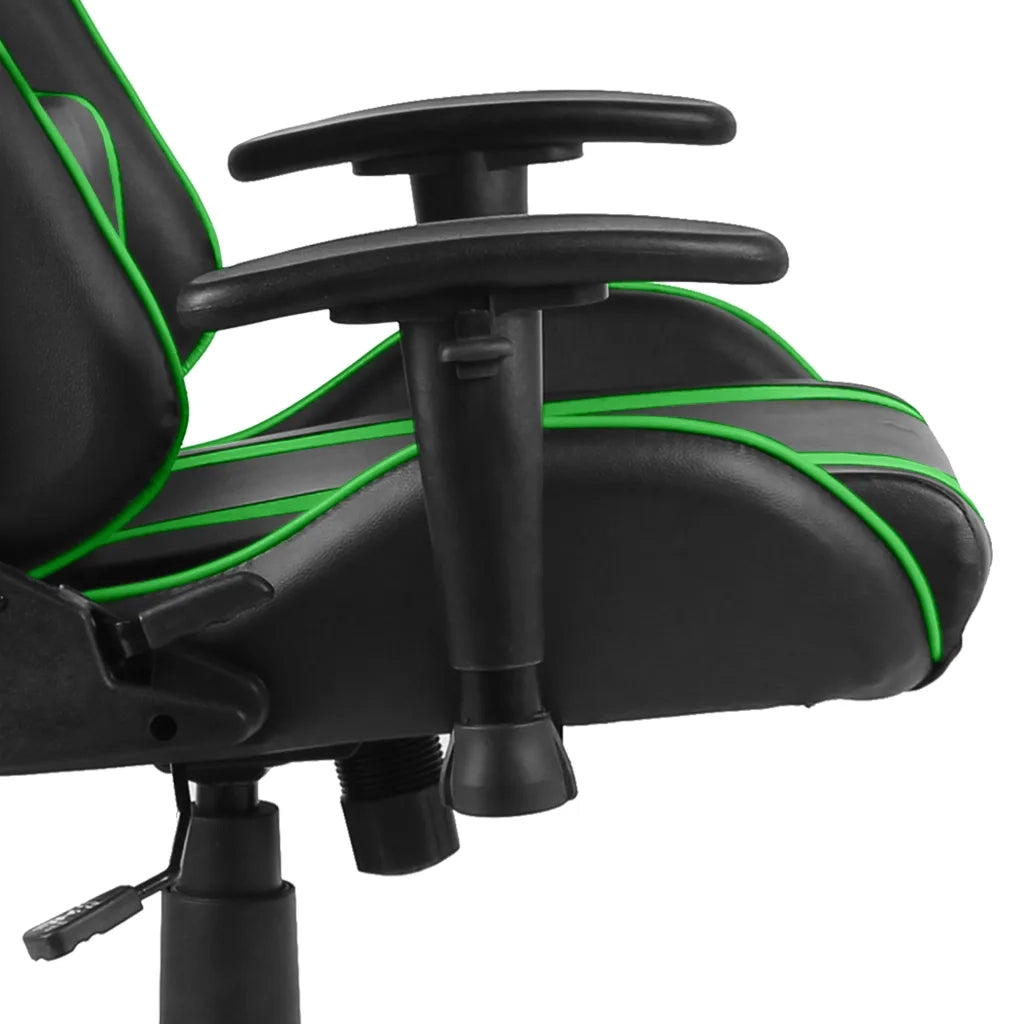 Sedia da Gaming | Sedia da e-sports Girevole Verde in PVC