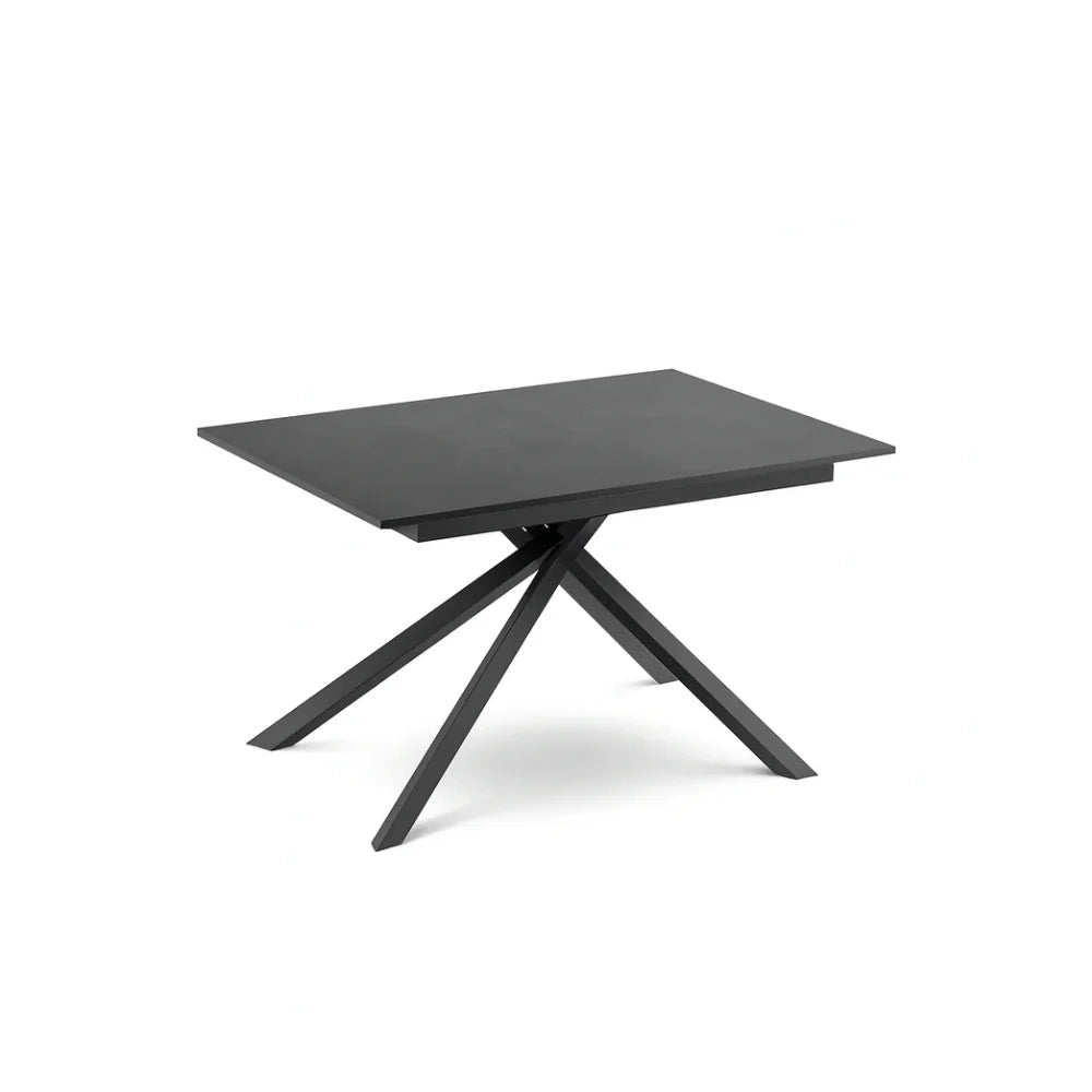 Tavolo da pranzo allungabile effetto cemento grigio Pluto 140-190x90 cm fino a 8 posti Made in Italy | Duzzle
