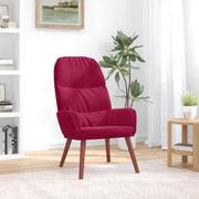 Sedia Relax Rosso Vino in Velluto